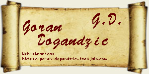 Goran Dogandžić vizit kartica